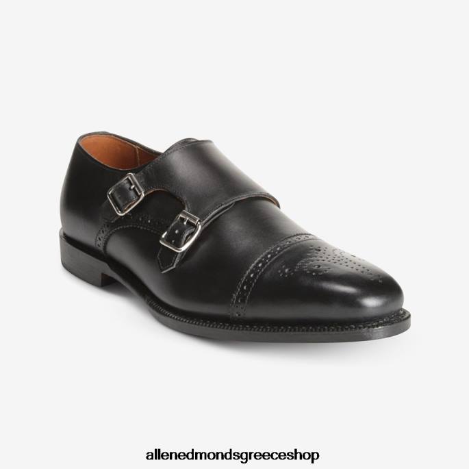 άνδρες Allen Edmonds αγ. john's double monk strap φόρεμα παπούτσι μαύρος DFSD5357