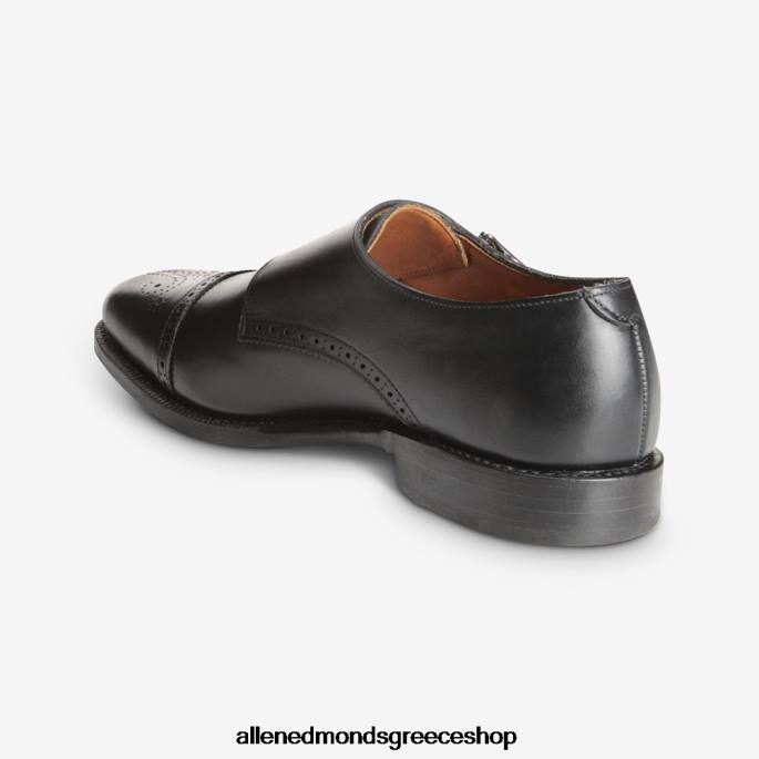 άνδρες Allen Edmonds αγ. john's double monk strap φόρεμα παπούτσι μαύρος DFSD5357