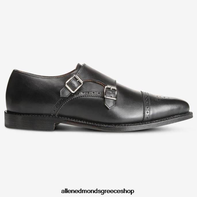 άνδρες Allen Edmonds αγ. john's double monk strap φόρεμα παπούτσι μαύρος DFSD5357