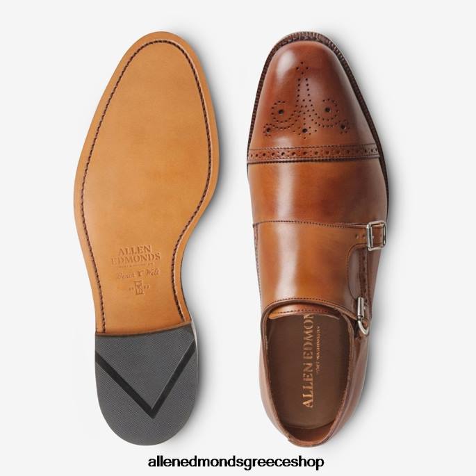 άνδρες Allen Edmonds αγ. john's double monk strap φόρεμα παπούτσι καρυδιά καφέ DFSD560