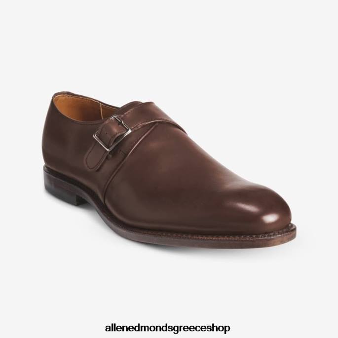 άνδρες Allen Edmonds Πλύμουθ μονό μοναχικό λουράκι φόρεμα παπούτσι καφέ καφέ DFSD5120