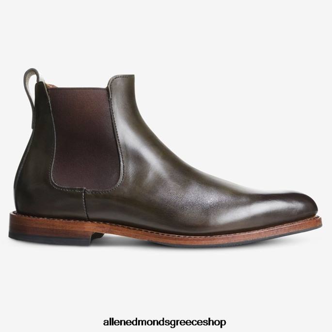 άνδρες Allen Edmonds μποτάκι φόρεμα liverpool chelsea ελιά DFSD5104