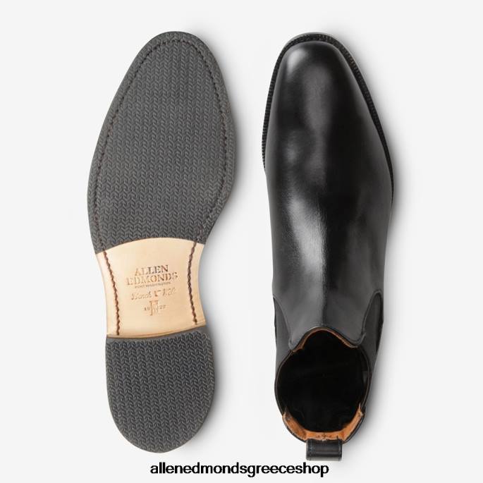 άνδρες Allen Edmonds μποτάκι φόρεμα liverpool chelsea μαύρος DFSD5465