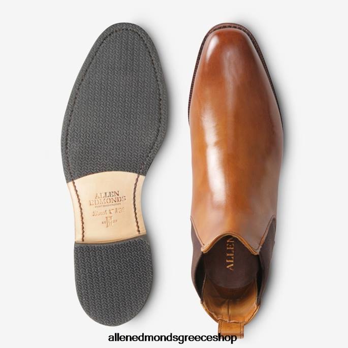 άνδρες Allen Edmonds μποτάκι φόρεμα liverpool chelsea καρυδιά καφέ DFSD5466