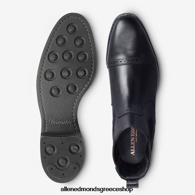 άνδρες Allen Edmonds μποτάκι φόρεμα lombard chelsea μαύρος DFSD5138