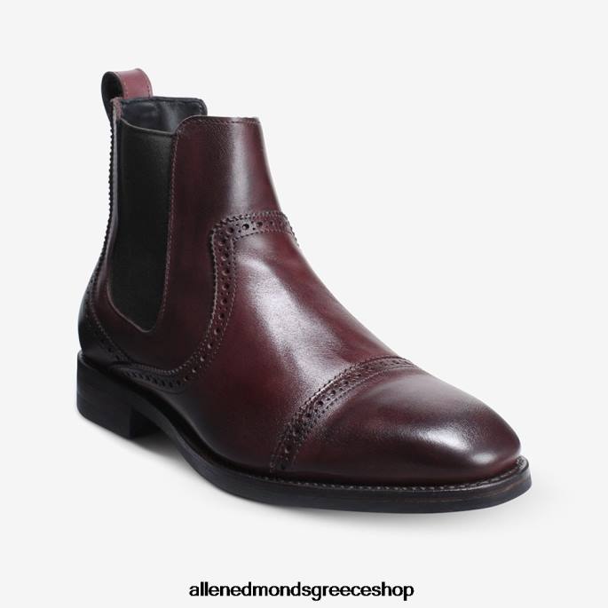 άνδρες Allen Edmonds μποτάκι φόρεμα lombard chelsea merlot DFSD5475