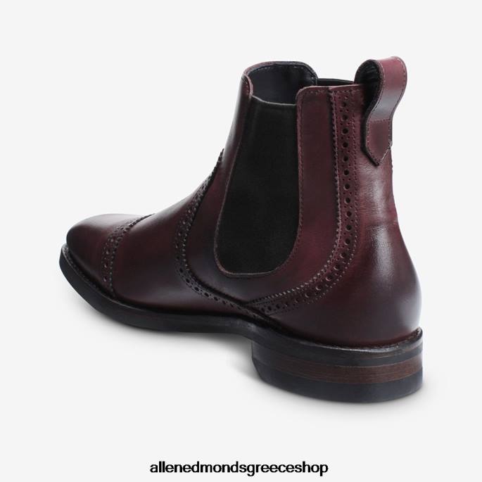 άνδρες Allen Edmonds μποτάκι φόρεμα lombard chelsea merlot DFSD5475