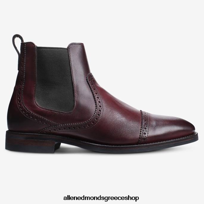 άνδρες Allen Edmonds μποτάκι φόρεμα lombard chelsea merlot DFSD5475