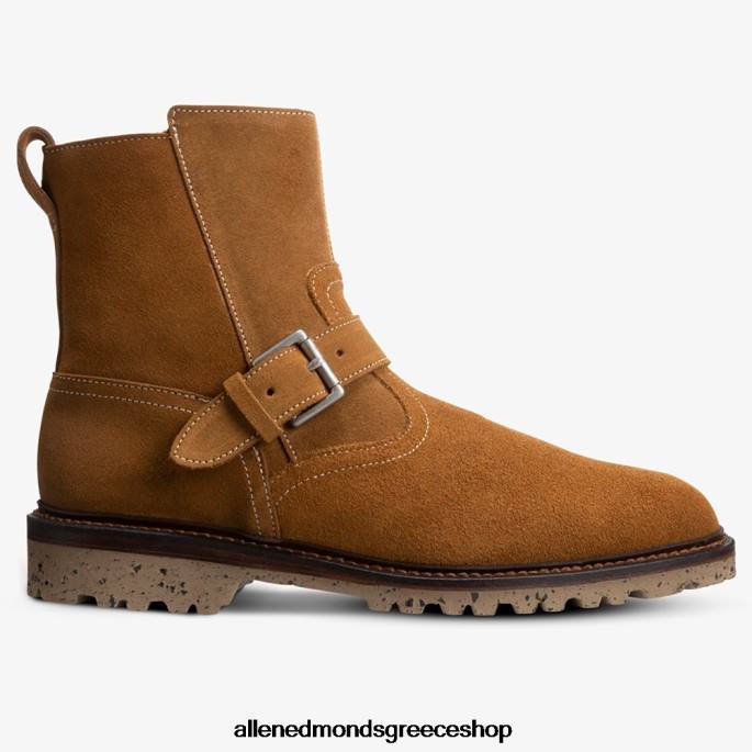 άνδρες Allen Edmonds Discovery suede moto μποτάκι από τον Armando Cabral κονιάκ DFSD5129