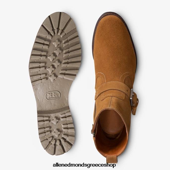 άνδρες Allen Edmonds Discovery suede moto μποτάκι από τον Armando Cabral κονιάκ DFSD5129