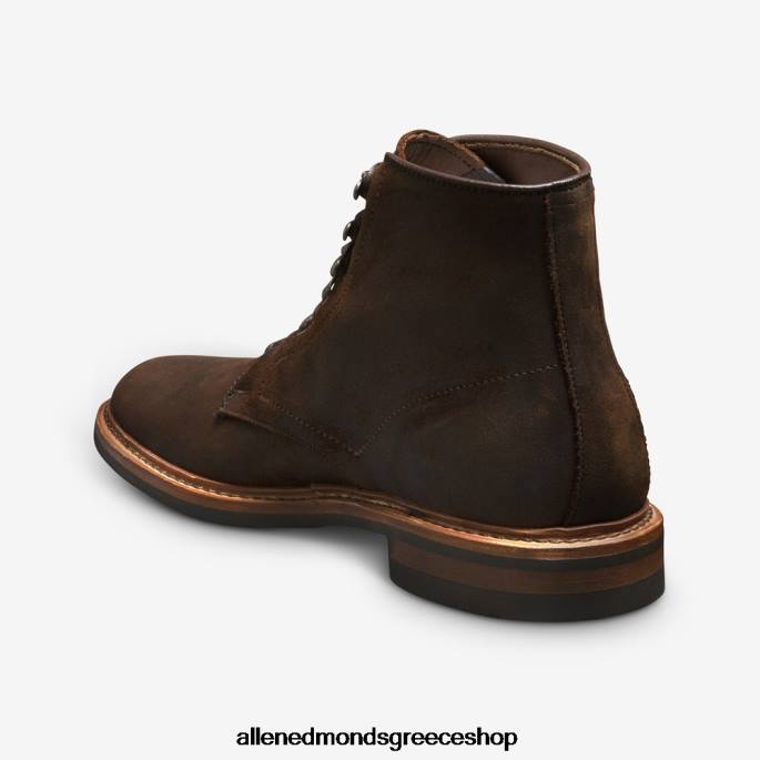 άνδρες Allen Edmonds αδιάβροχη μπότα higgins mill καφέ κερωμένο σουέτ DFSD5280