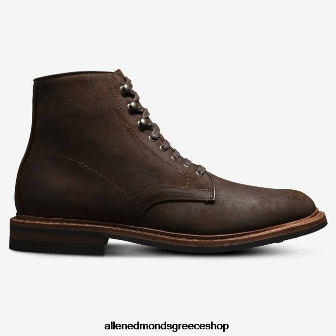 άνδρες Allen Edmonds αδιάβροχη μπότα higgins mill καφέ κερωμένο σουέτ DFSD5280