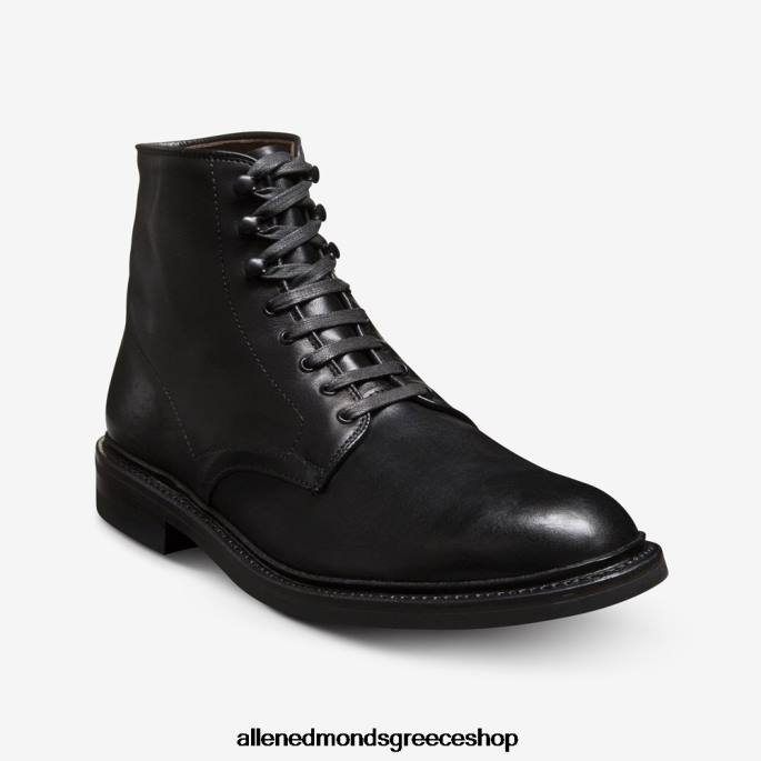 άνδρες Allen Edmonds αδιάβροχη μπότα higgins mill μαύρο γερμανικό δέρμα DFSD5281