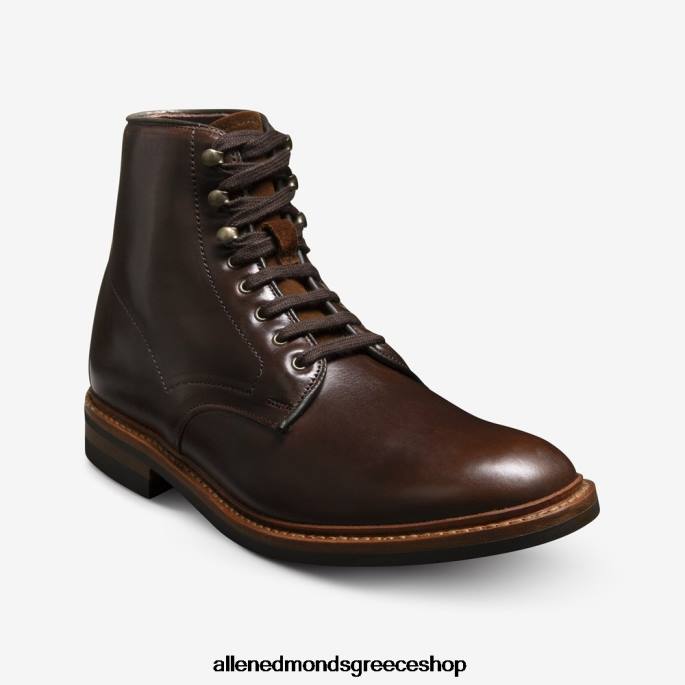 άνδρες Allen Edmonds αδιάβροχη μπότα higgins mill καφέ δέρμα chromexcel DFSD5282