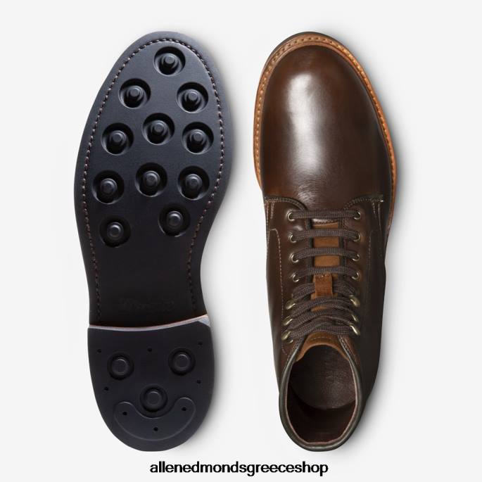 άνδρες Allen Edmonds αδιάβροχη μπότα higgins mill καφέ δέρμα chromexcel DFSD5282