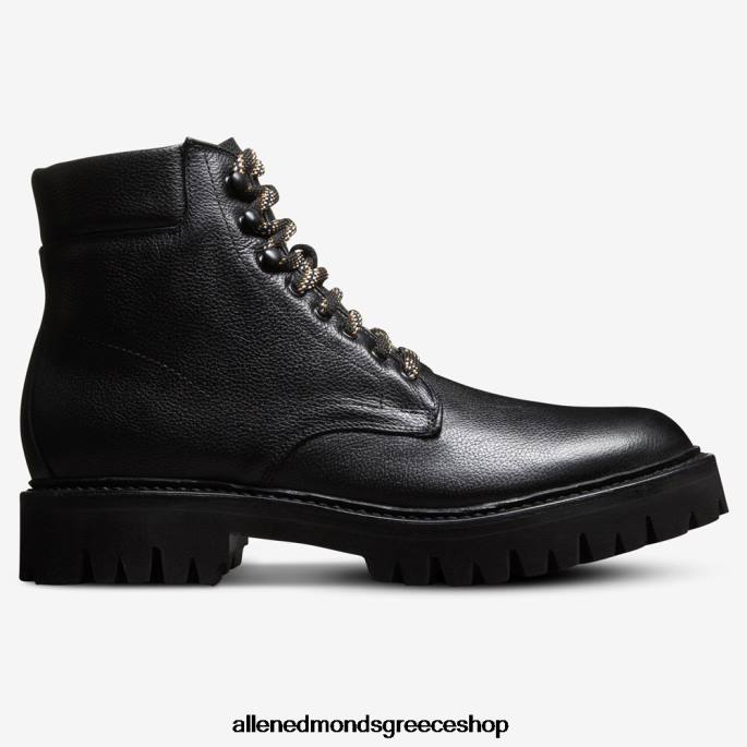 άνδρες Allen Edmonds Higgins mill μπότα πεζοπόρου μαύρο δέρμα DFSD5477