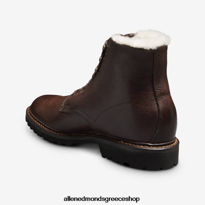 άνδρες Allen Edmonds Higgins mill hiker shearling boot καφέ δέρμα DFSD5144