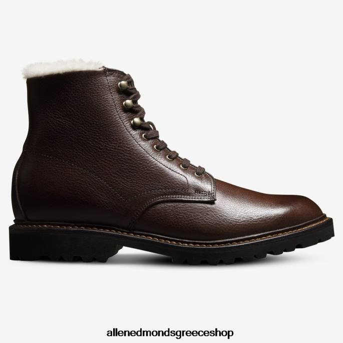 άνδρες Allen Edmonds Higgins mill hiker shearling boot καφέ δέρμα DFSD5144