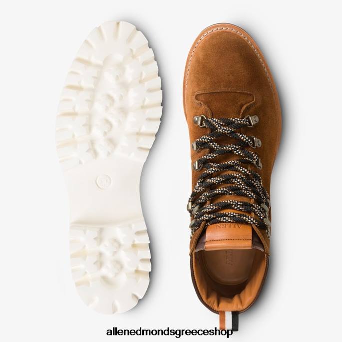 άνδρες Allen Edmonds aspen suede hiker αδιάβροχη μπότα ωτίδας χυμό καφέ σουέτ DFSD5118