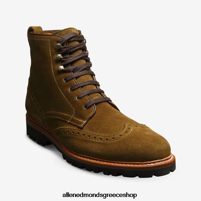 άνδρες Allen Edmonds μπότα με άκρη φτερού astor πράσινη κάπαρη DFSD5486