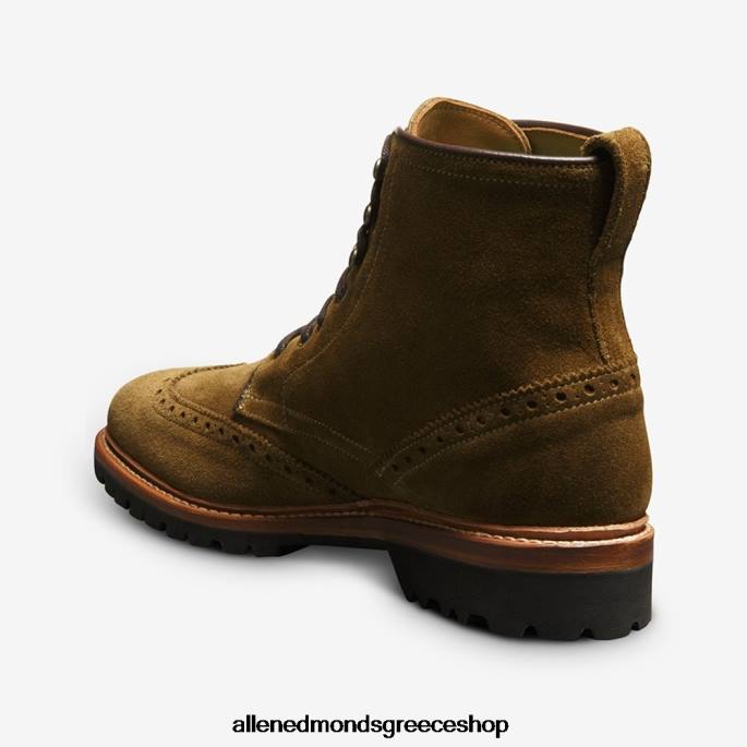 άνδρες Allen Edmonds μπότα με άκρη φτερού astor πράσινη κάπαρη DFSD5486