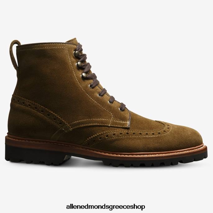 άνδρες Allen Edmonds μπότα με άκρη φτερού astor πράσινη κάπαρη DFSD5486