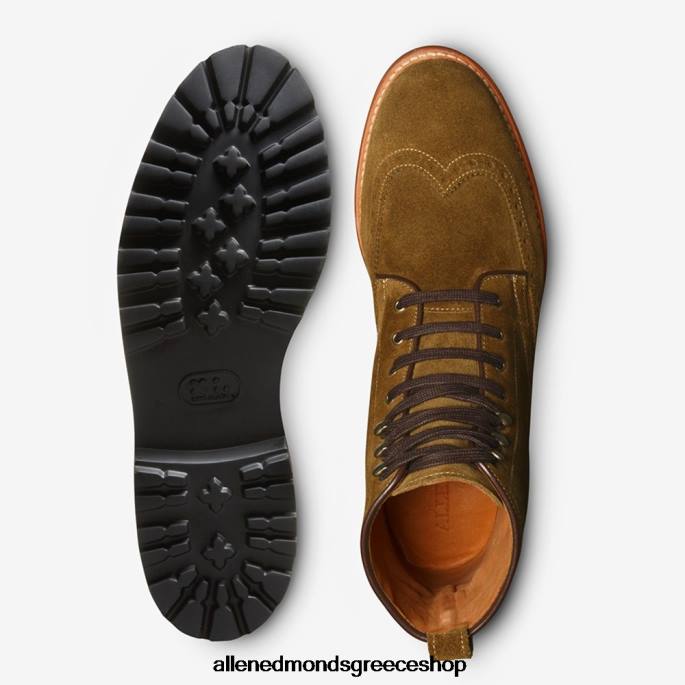 άνδρες Allen Edmonds μπότα με άκρη φτερού astor πράσινη κάπαρη DFSD5486