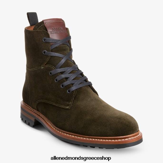 άνδρες Allen Edmonds μποτάκι μάχης chapman suede, ανθεκτικό στις καιρικές συνθήκες πράσινος DFSD5102