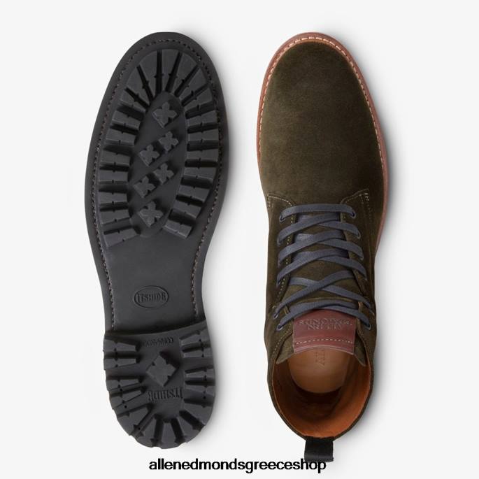 άνδρες Allen Edmonds μποτάκι μάχης chapman suede, ανθεκτικό στις καιρικές συνθήκες πράσινος DFSD5102