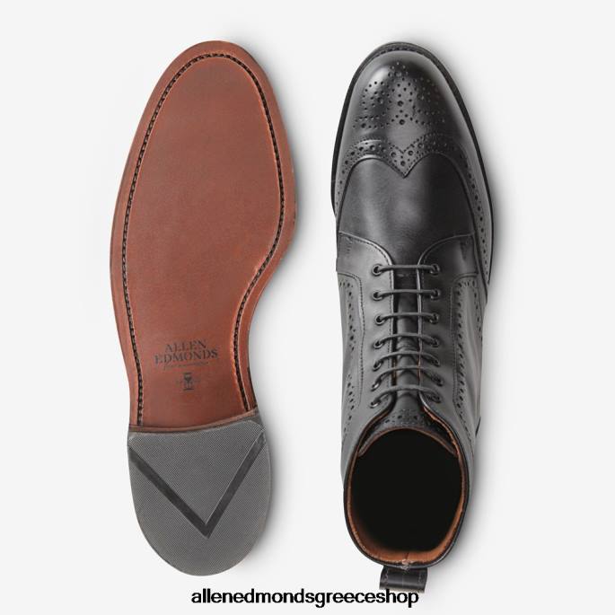 άνδρες Allen Edmonds dalton μποτάκι φόρεμα με φτερό μαύρος DFSD5142