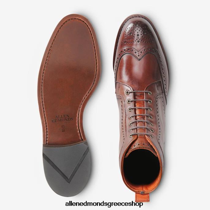 άνδρες Allen Edmonds dalton μποτάκι φόρεμα με φτερό σκούρο τσίλι DFSD5482