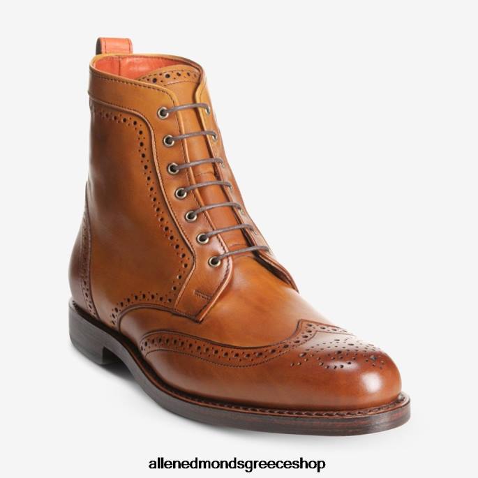 άνδρες Allen Edmonds dalton μποτάκι φόρεμα με φτερό καρυδιά καφέ DFSD5483