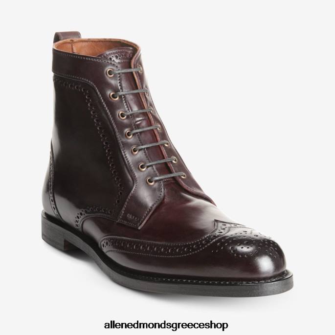 άνδρες Allen Edmonds Μποτάκι με φόρεμα dalton shell cordovan μπορντό κορδοβάν DFSD5479