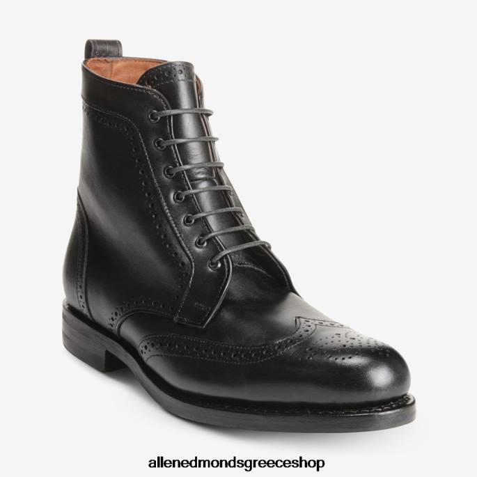 άνδρες Allen Edmonds Μποτάκι φορέματος dalton wingtip με σόλα από καουτσούκ dainite μαύρος DFSD5116