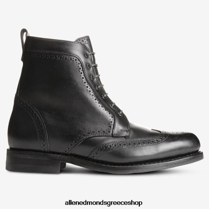 άνδρες Allen Edmonds Μποτάκι φορέματος dalton wingtip με σόλα από καουτσούκ dainite μαύρος DFSD5116