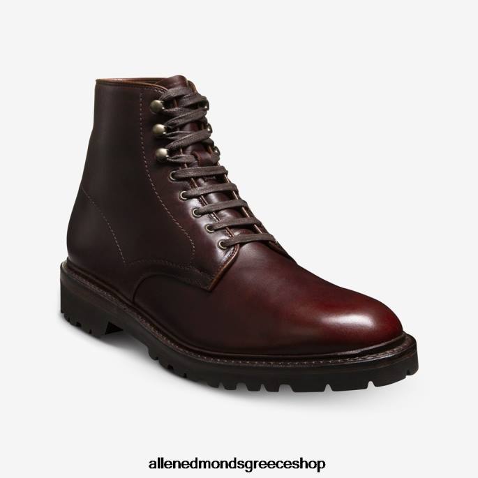 άνδρες Allen Edmonds Αδιάβροχη μπότα higgins mill με σόλα Βουργουνδία DFSD5261