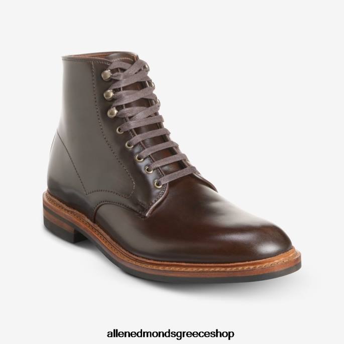 άνδρες Allen Edmonds μπότα higgins mill με δέρμα κορδοβάνι καφέ κορδοβάνι DFSD5290