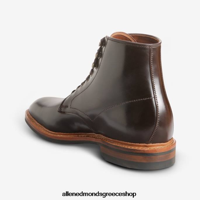 άνδρες Allen Edmonds μπότα higgins mill με δέρμα κορδοβάνι καφέ κορδοβάνι DFSD5290