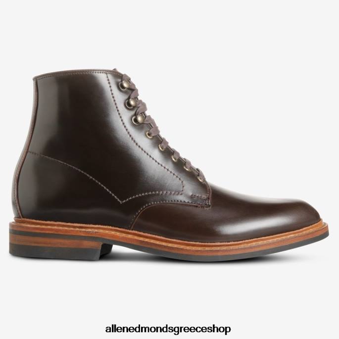 άνδρες Allen Edmonds μπότα higgins mill με δέρμα κορδοβάνι καφέ κορδοβάνι DFSD5290