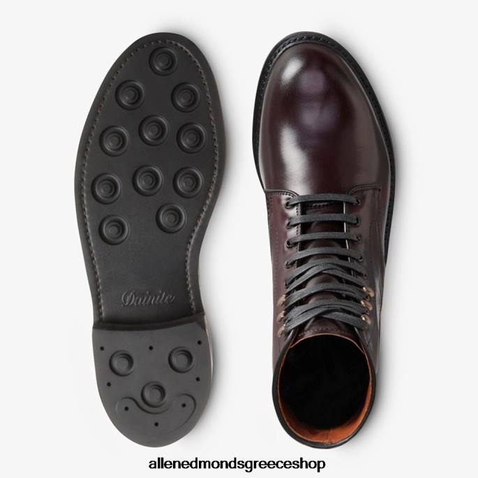 άνδρες Allen Edmonds μπότα higgins mill με δέρμα κορδοβάνι μπορντό κορδοβάν DFSD5291