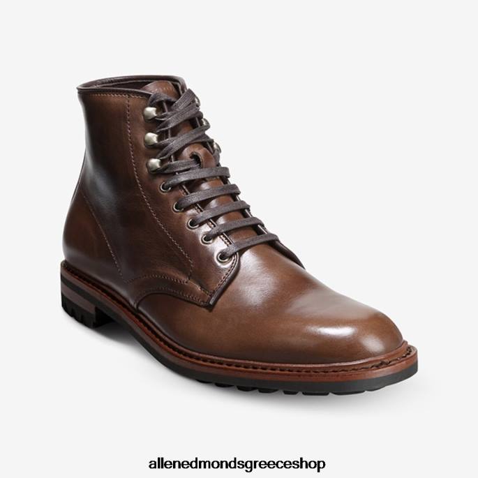 άνδρες Allen Edmonds μπότα higgins mill με σόλα φυσικό καφέ δέρμα DFSD5469