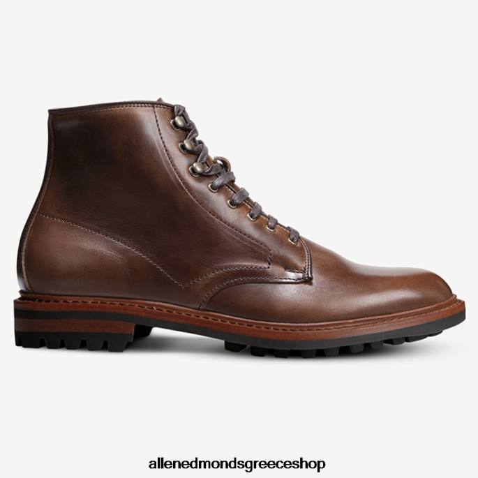 άνδρες Allen Edmonds μπότα higgins mill με σόλα φυσικό καφέ δέρμα DFSD5469