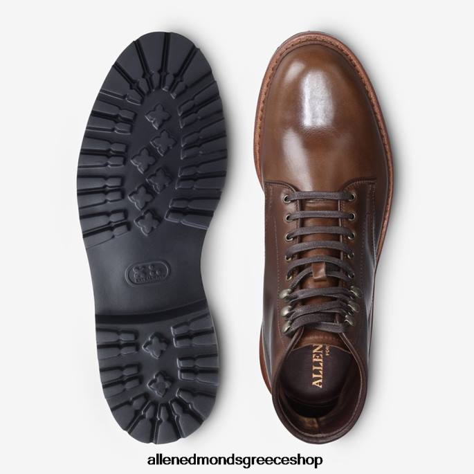 άνδρες Allen Edmonds μπότα higgins mill με σόλα φυσικό καφέ δέρμα DFSD5469