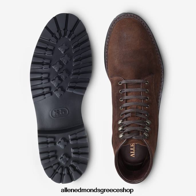 άνδρες Allen Edmonds μπότα higgins mill με σόλα ταμπάκο καφέ σουέτ DFSD5471