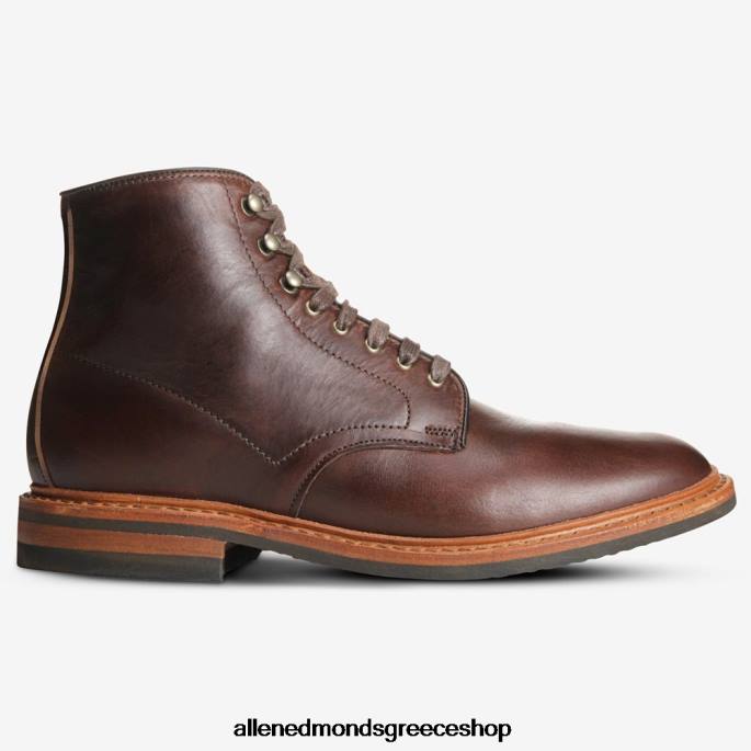 άνδρες Allen Edmonds μπότα higgins mill με δέρμα chromexcel καφέ DFSD527