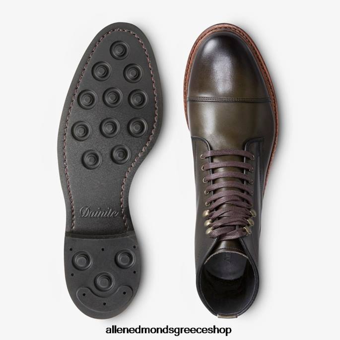 άνδρες Allen Edmonds landon cap-toe μπότα ελιά DFSD5133