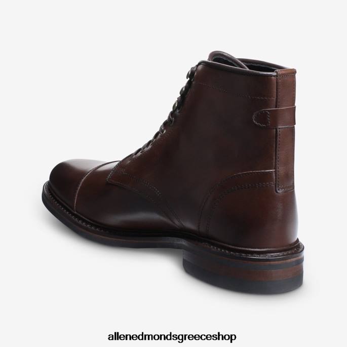 άνδρες Allen Edmonds landon cap-toe μπότα καφέ μαόνι DFSD5143