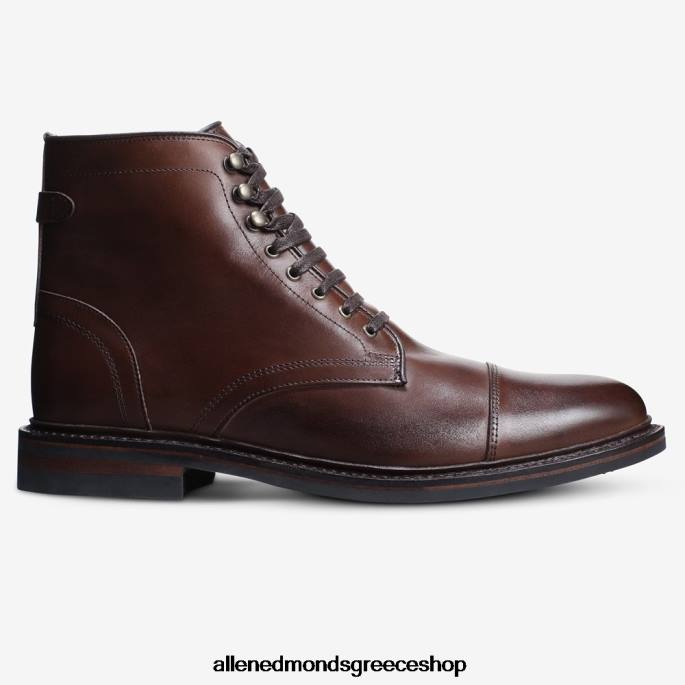 άνδρες Allen Edmonds landon cap-toe μπότα καφέ μαόνι DFSD5143