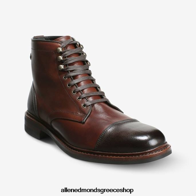 άνδρες Allen Edmonds landon cap-toe μπότα τσίλι/καφέ DFSD5364