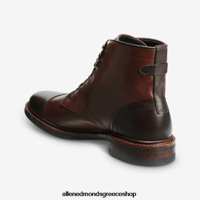 άνδρες Allen Edmonds landon cap-toe μπότα τσίλι/καφέ DFSD5364